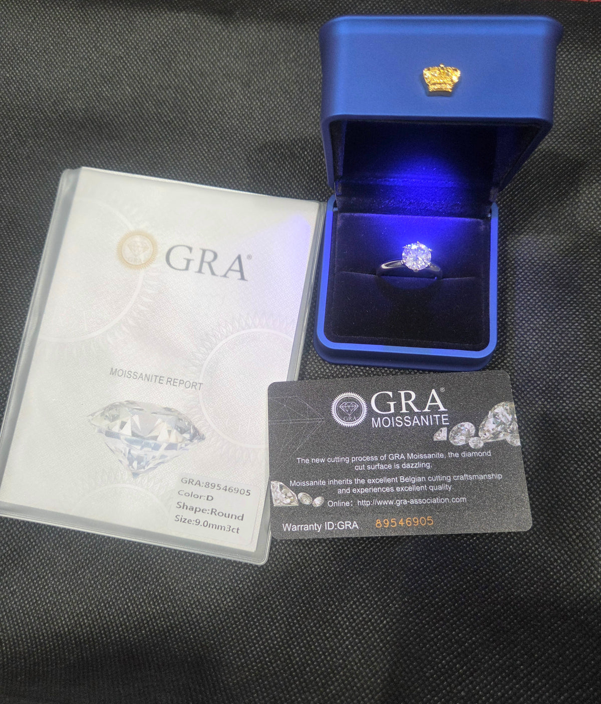3 carat Moissanite engagement/promise/special occasion ring.