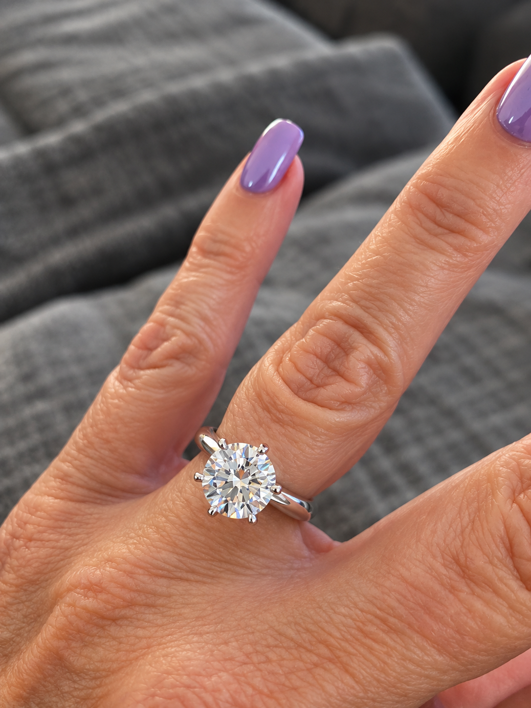3 carat Moissanite engagement/promise/special occasion ring.