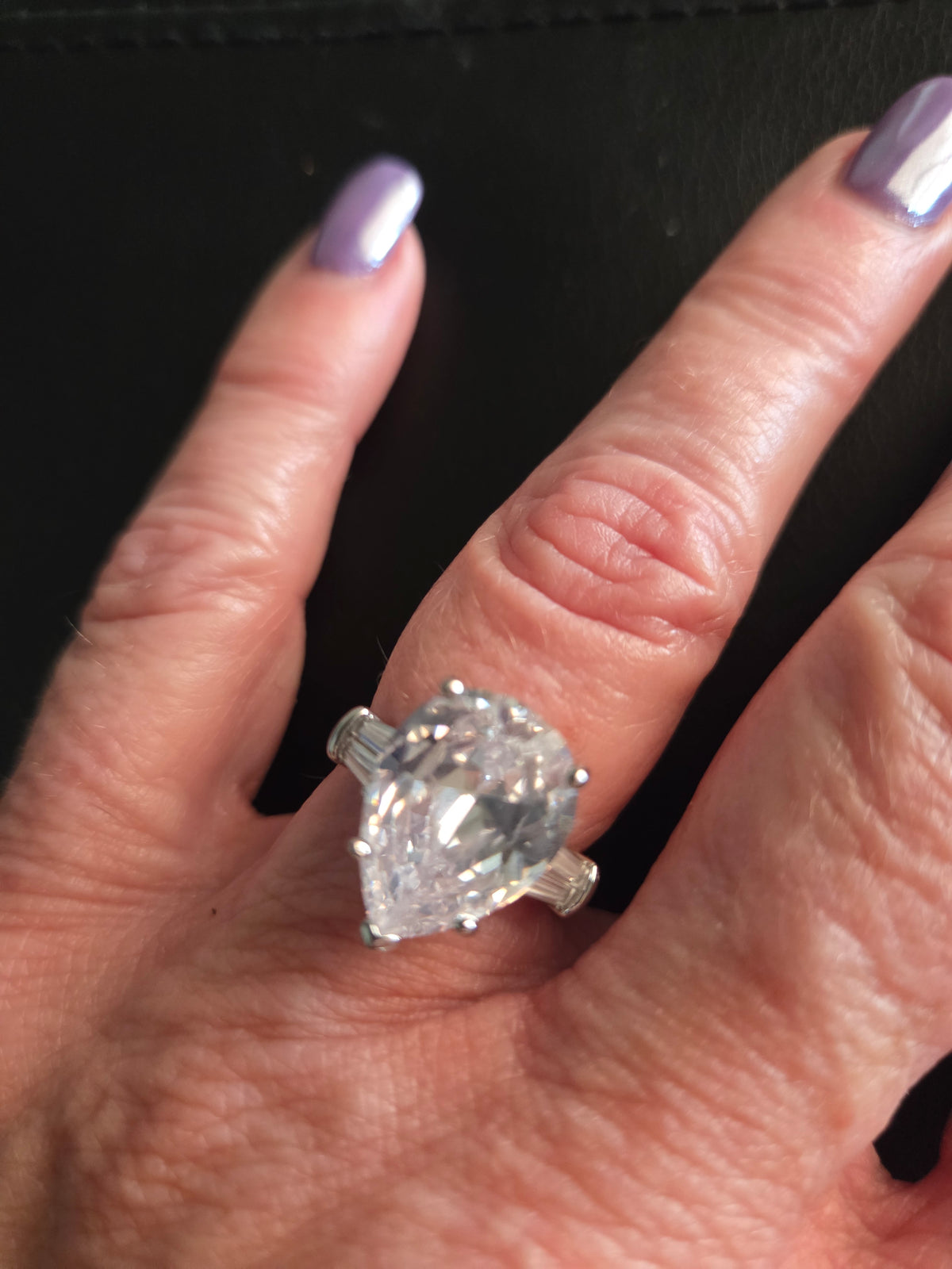 5 carat certified Moissanite engagement/promise/special occasion ring.