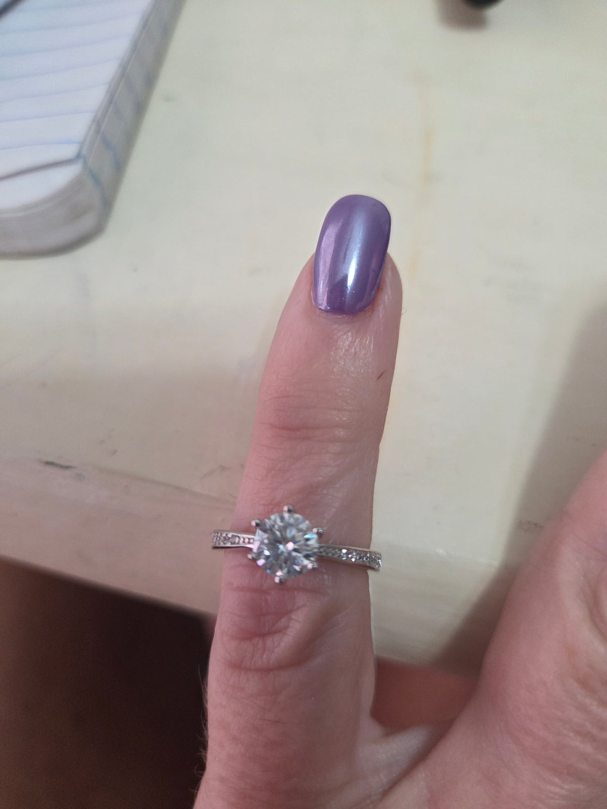 1/2 carat pave setting