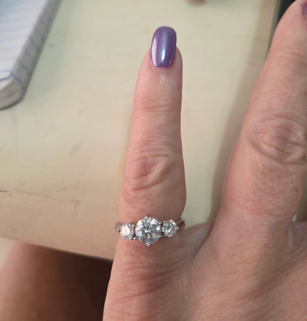 3 stone past future present 1.5 carats