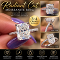 Rectangle radiant cut pave setting. Approx 3-4 carats