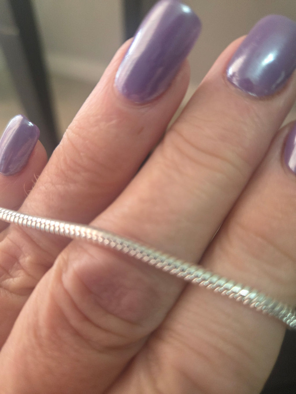 Sterling silver rope chain