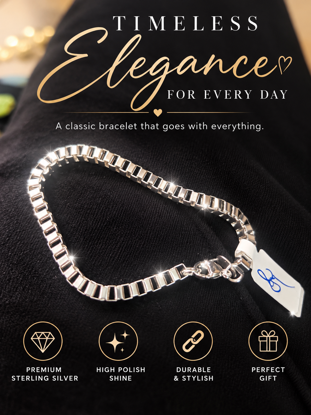 Unique sterling silver bracelet